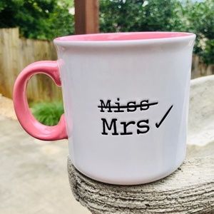 Newly Wed Bride Gift Coffee Mug from Miss to Mrs.